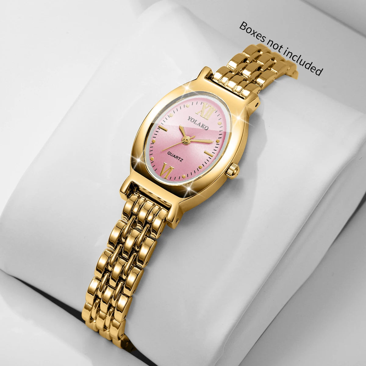 Elegant Oval Dial Women Quartz Watch Ultra-thin Bracelet Strap Ladies