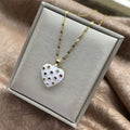Trendy Heart Stainless Steel Necklaces for Women Daily Jewelry