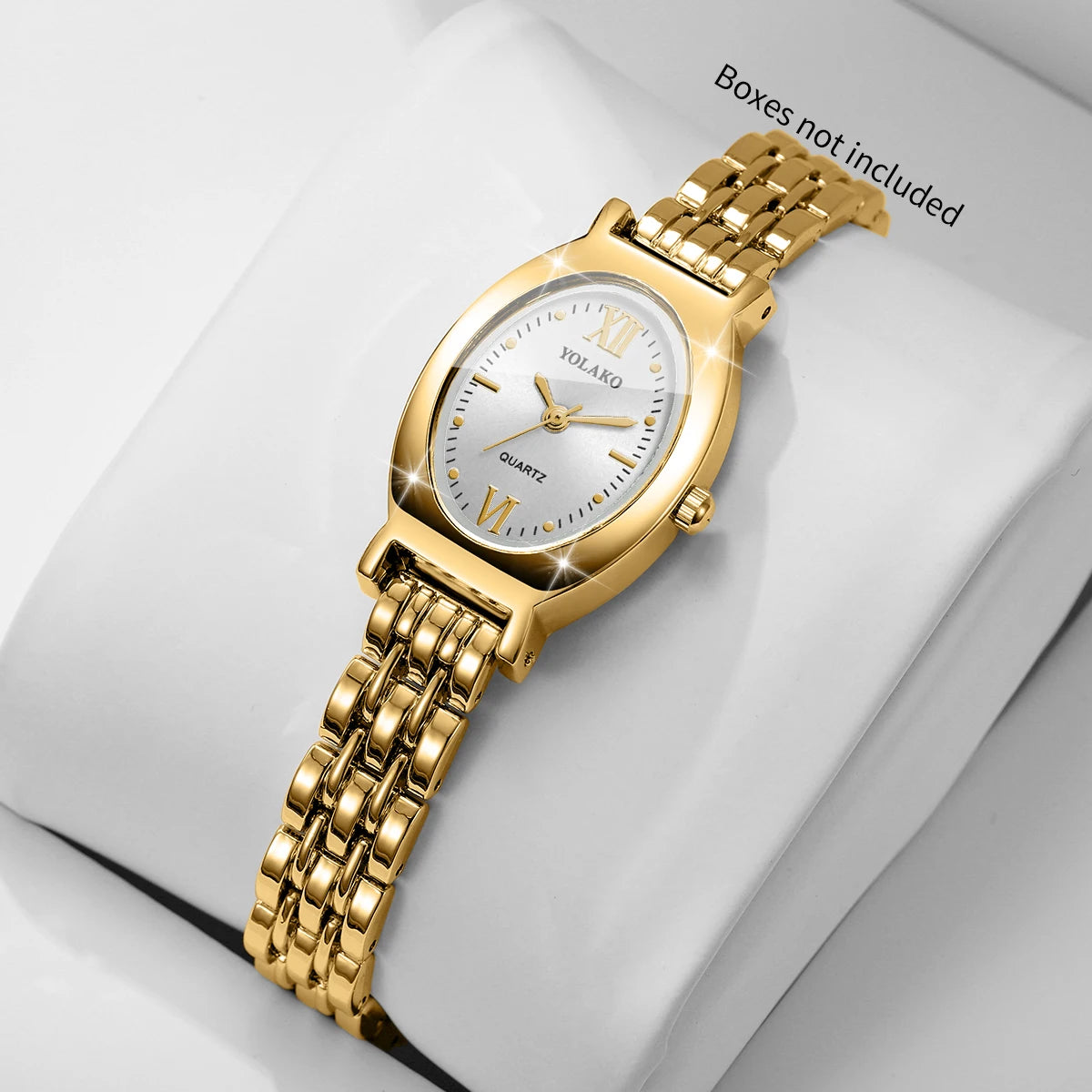 Elegant Oval Dial Women Quartz Watch Ultra-thin Bracelet Strap Ladies