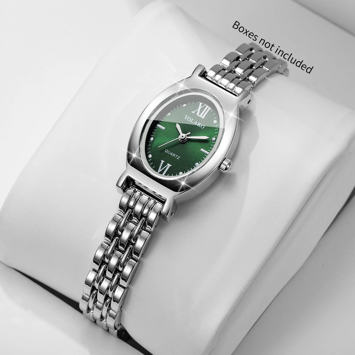 Elegant Oval Dial Women Quartz Watch Ultra-thin Bracelet Strap Ladies