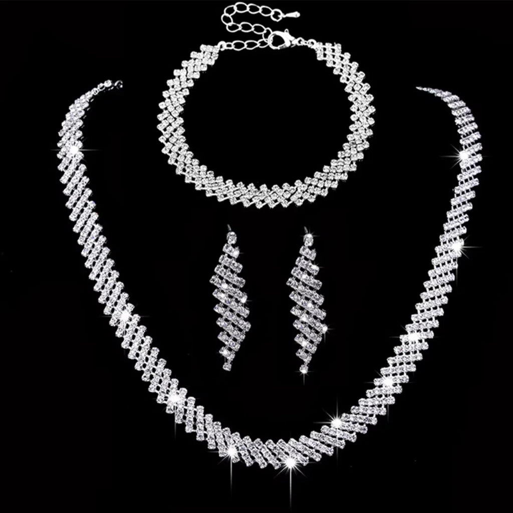 necklaces with earrings, bracelets, jewelry sets, banquet and party accessories