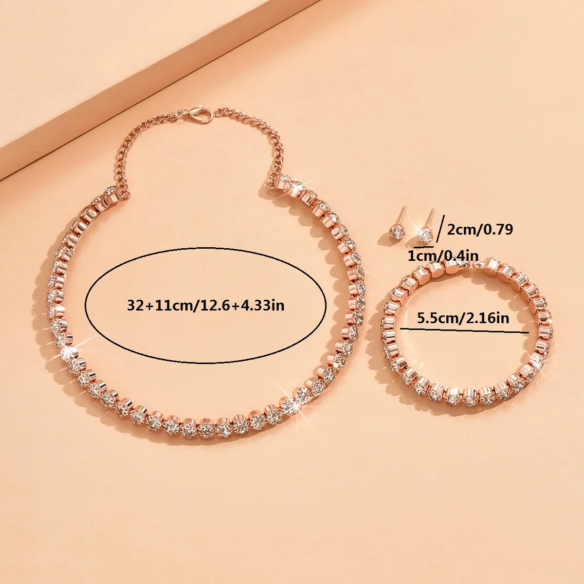 necklaces with earrings, bracelets, jewelry sets, banquet and party accessories