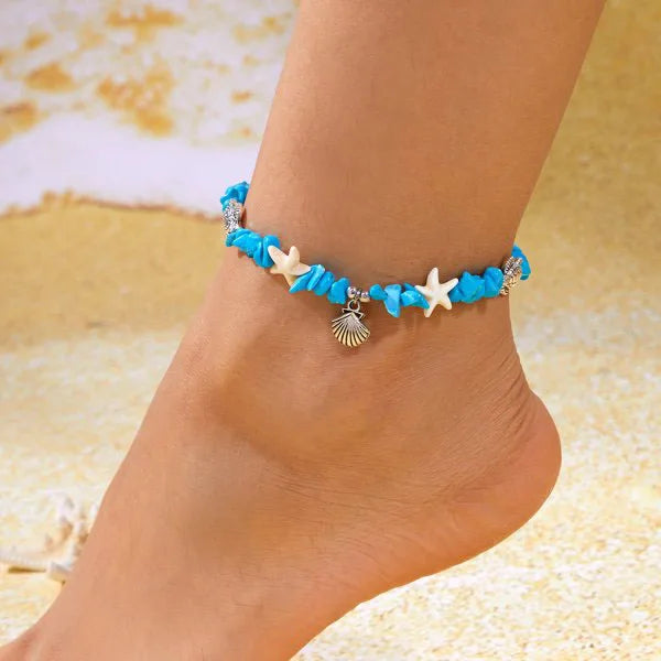 Cross 8 Shape Word Anklet For Women Hollow Love Heart Thin Chain Anklets